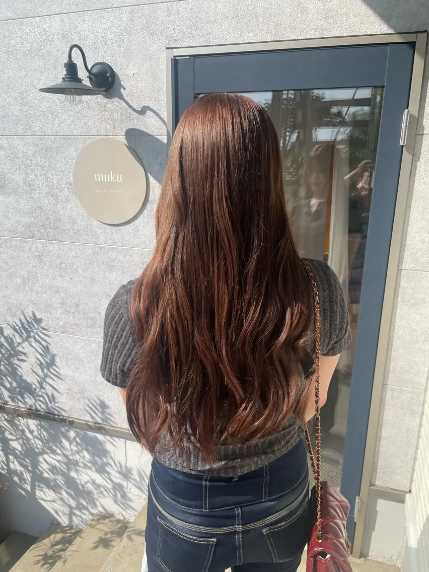 ロング ヘアカラー ⭐️髪質改善カラー lisaaaa⭐️のヘアスタイル