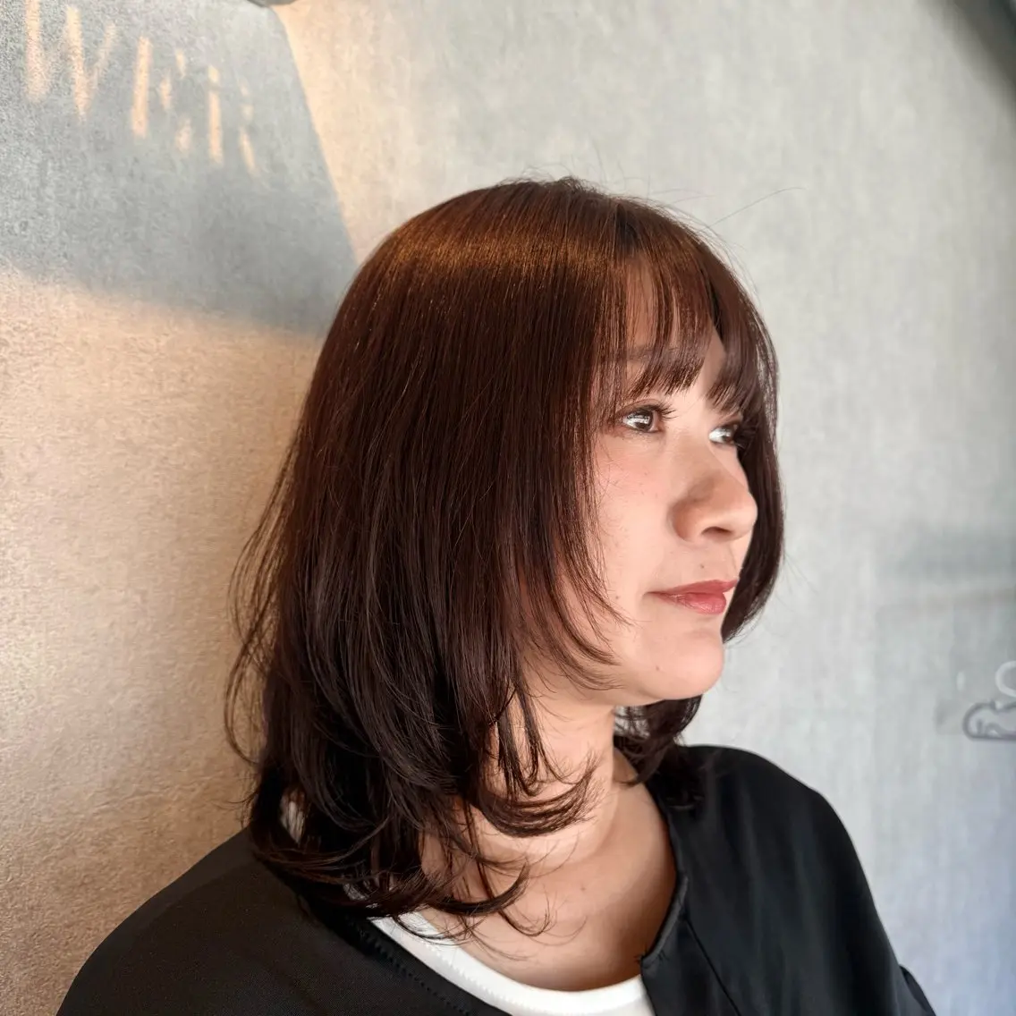 ミディアム カラー ヘアカラー トリートメント ’Flower’ Ayakaのヘアスタイル