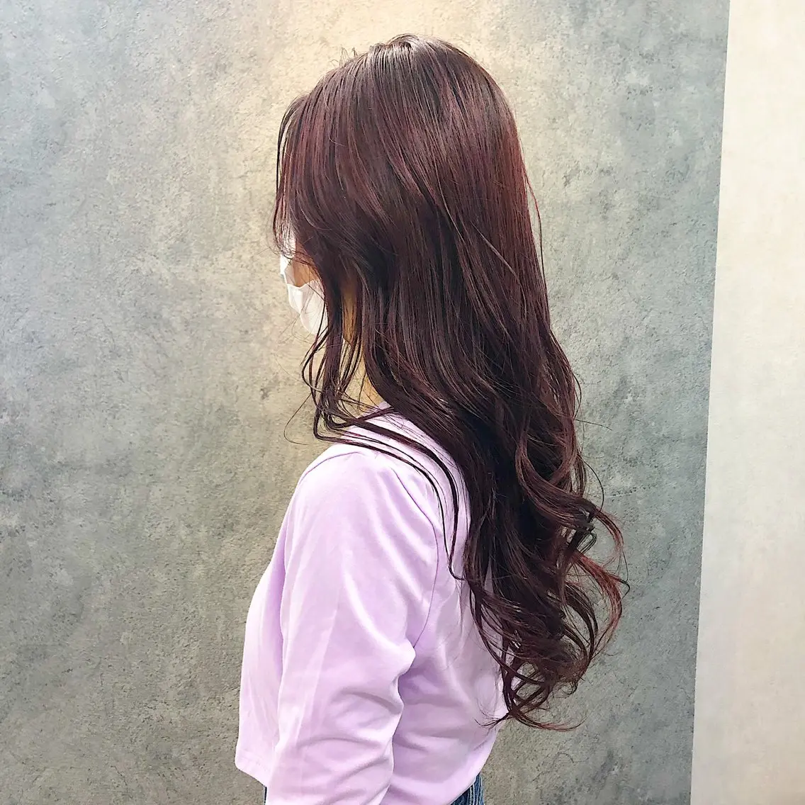 ロング 韓国風ヘア レイヤーカット ヘアカラー トリートメント 所渉/韓国レイヤー /ウルフカットのヘアスタイル