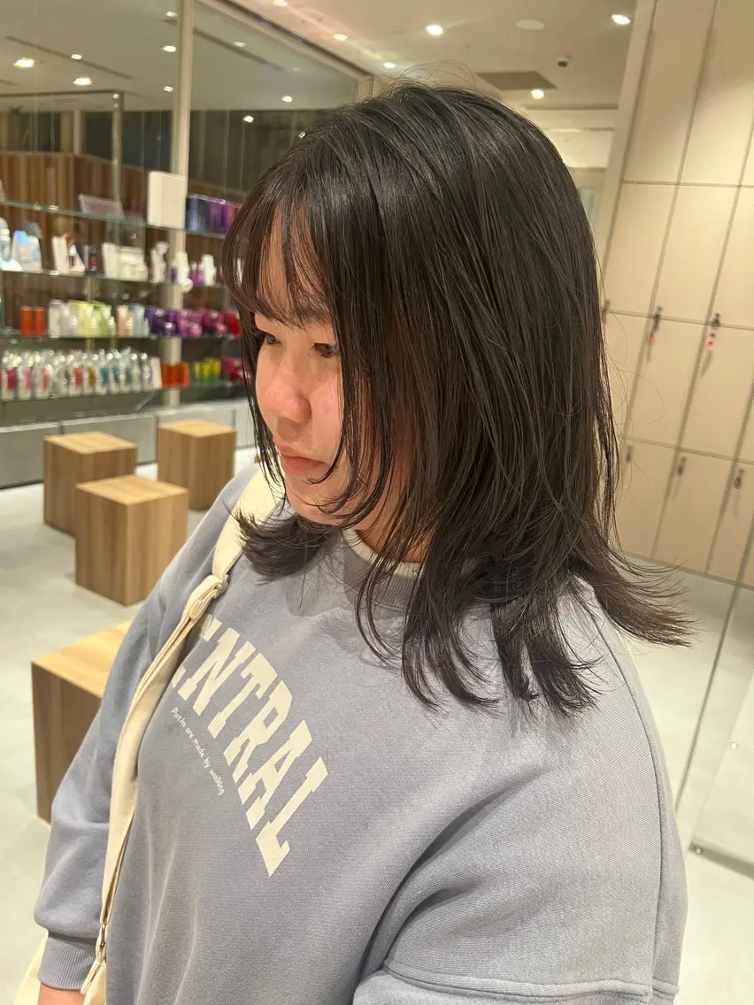 ミディアム カラー レイヤーカット kako　ショート ボブのヘアスタイル