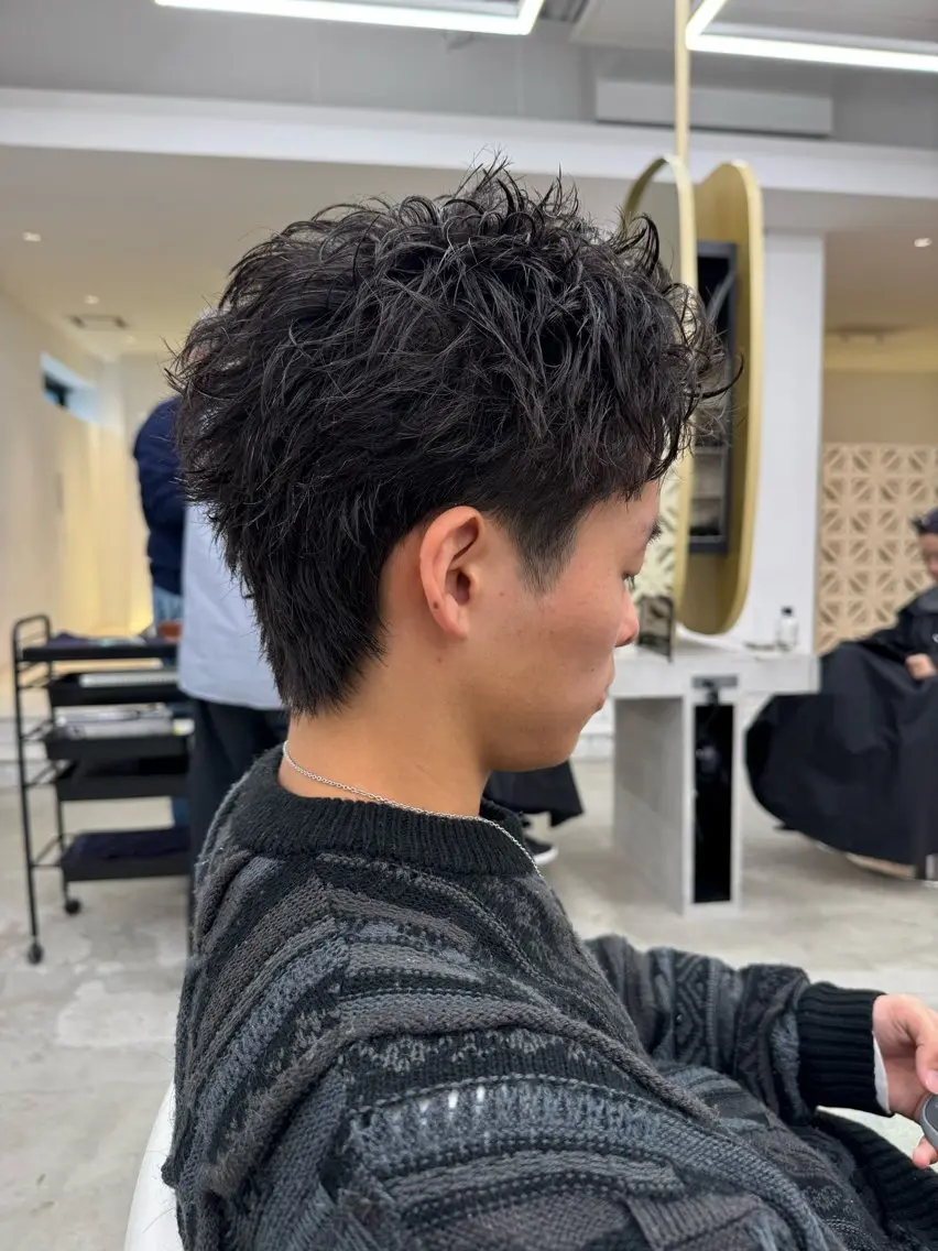 ショート メンズ スパイキーショート くせ毛 ショートヘア 名古屋/ショート /縮毛矯正のヘアスタイル