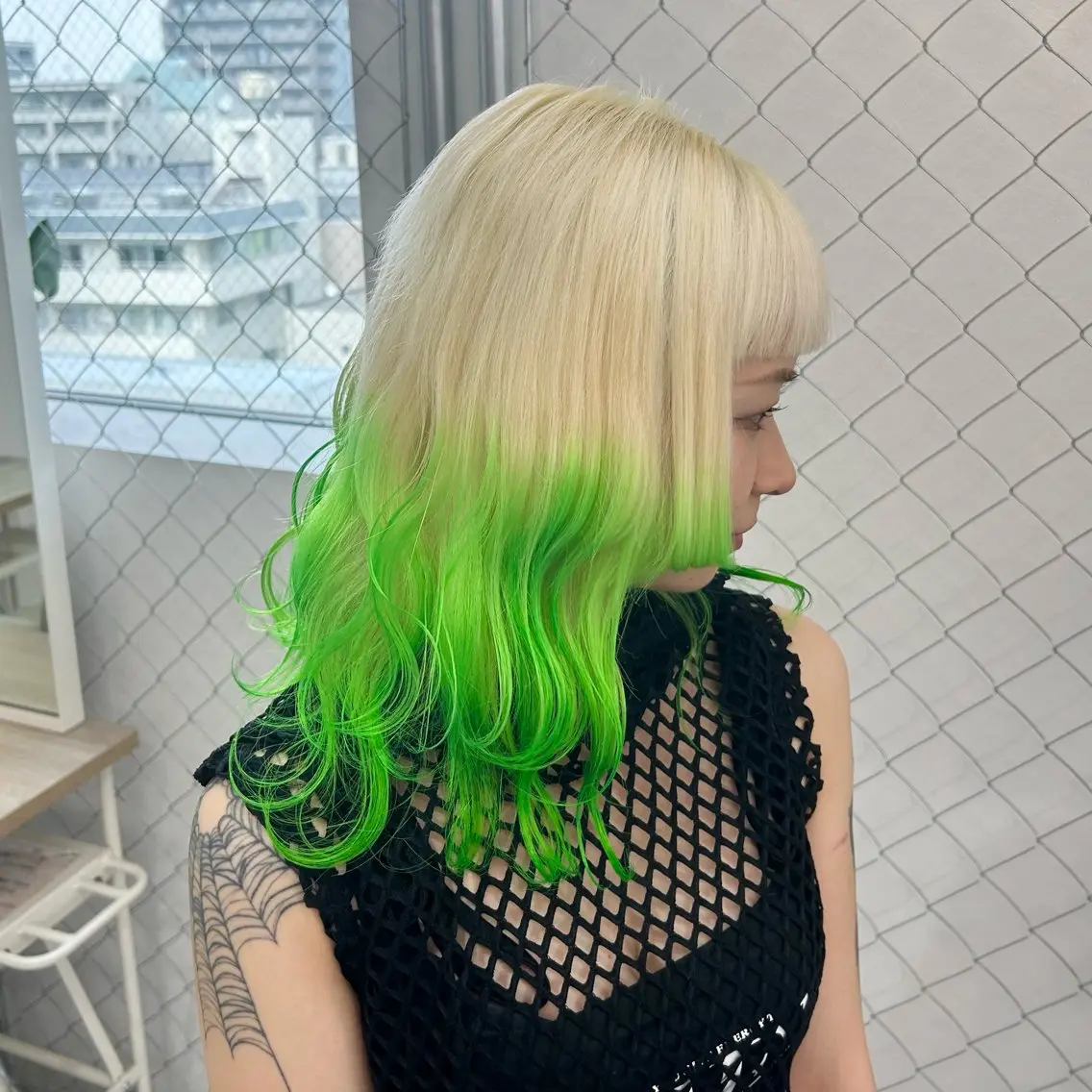 ミディアム カラー 🥀YUIHA🥀 テザインカラー♥のヘアスタイル