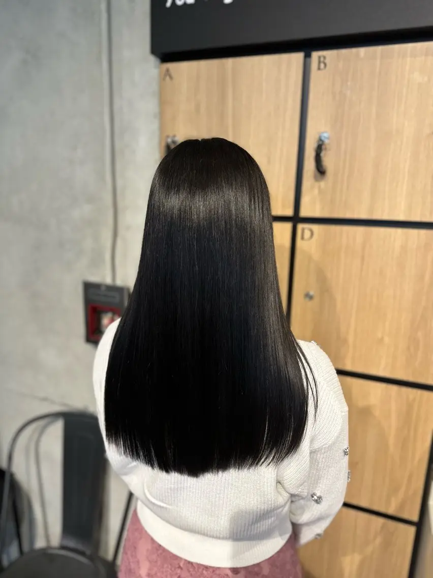 ロング カット ヘアカラー 縮毛矯正 髪質改善サロン 梅田/ヨナミネのヘアスタイル
