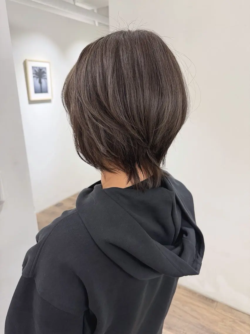 ショート ヘアカラー トリートメント ハイライト⭐️上野 高広のヘアスタイル