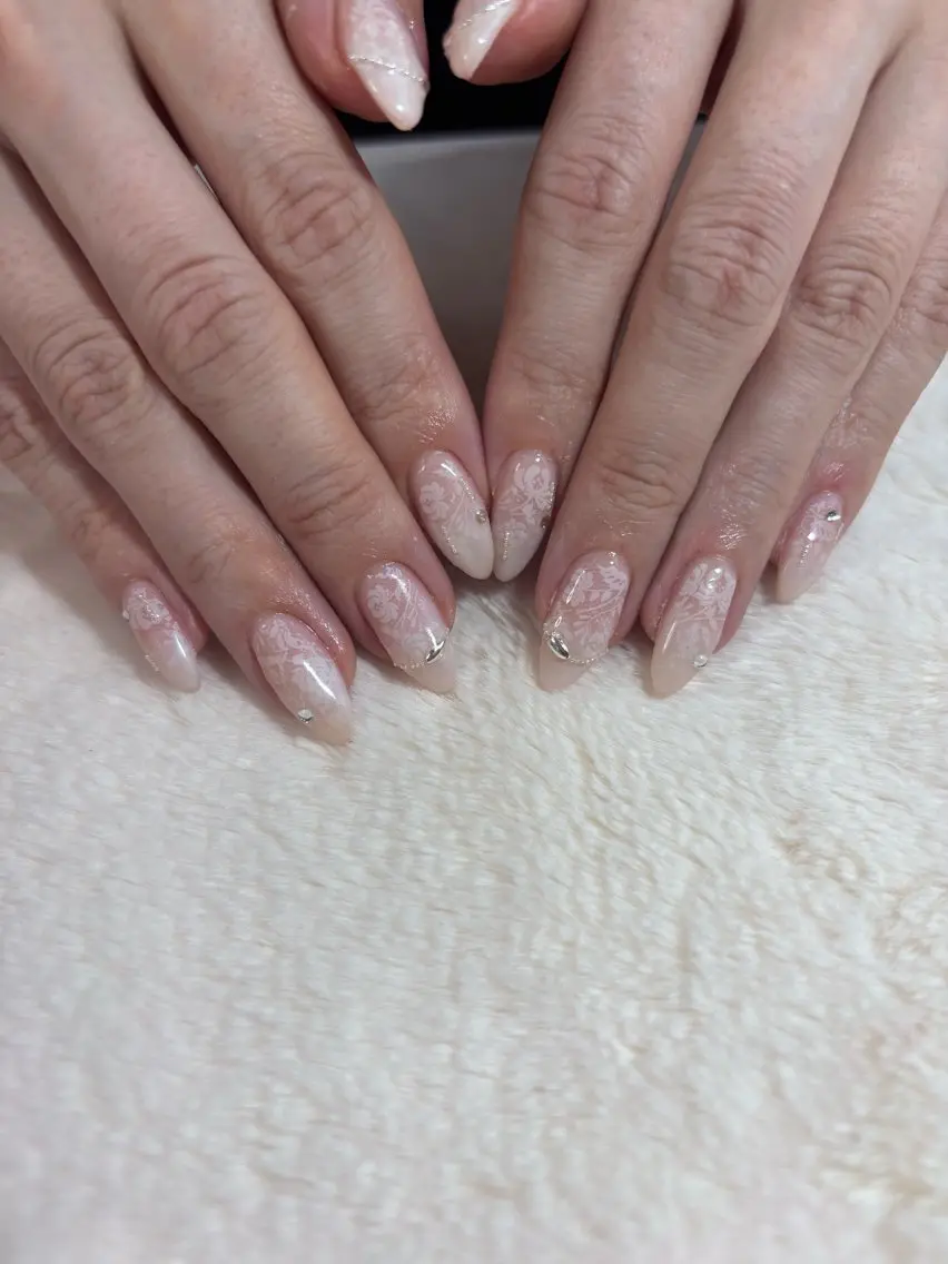 ネイル レース ハンドネイル Coconail 恭子のネイルデザイン
