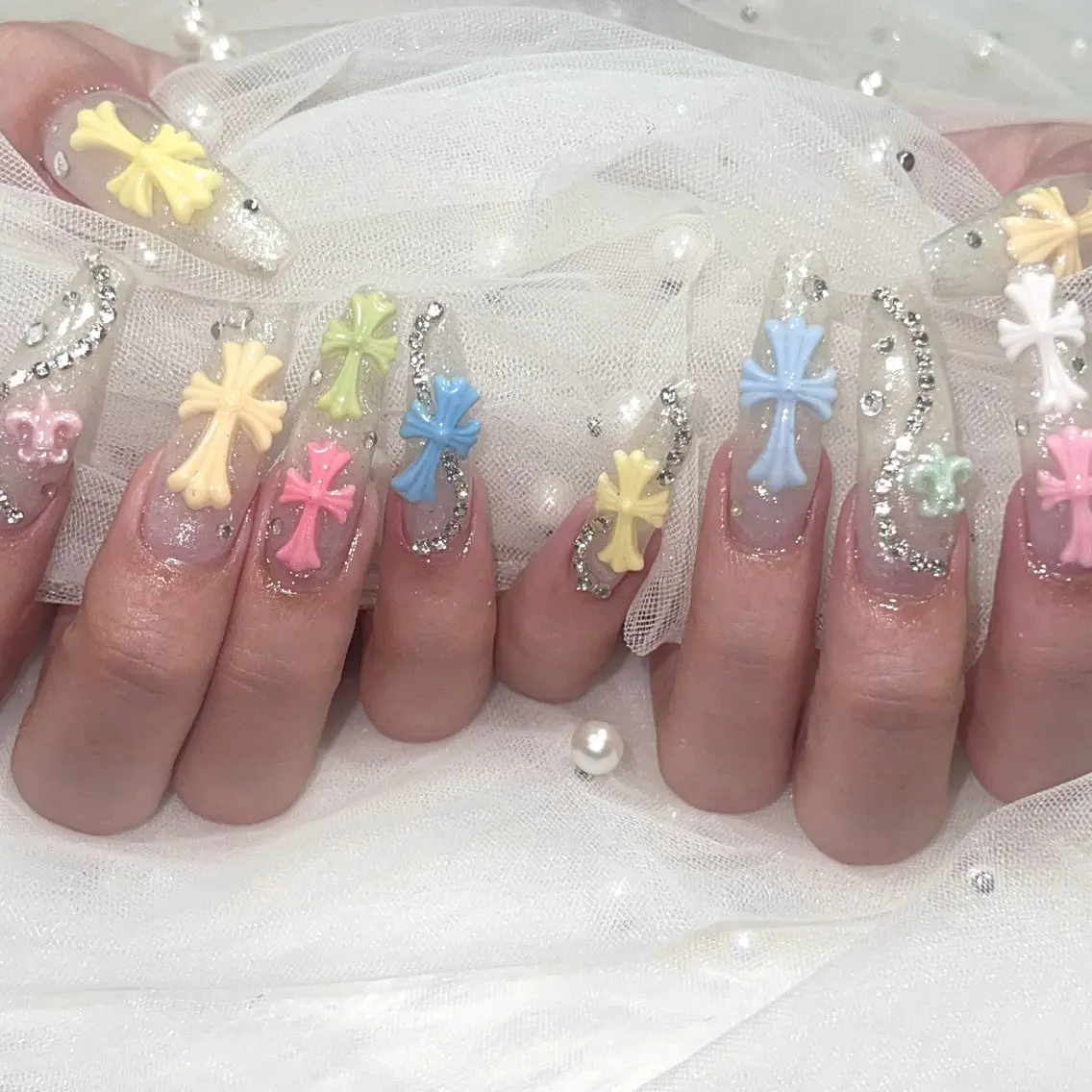 ネイル ハンドネイル 🧁fein. nana🩵のネイルデザイン