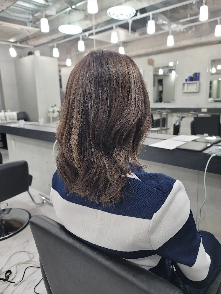 セミロング カラー ヘアアレンジ ❇️安達 優心❇️ レイヤー/艶髪特化のヘアスタイル