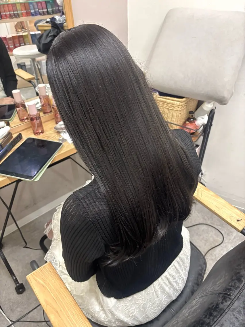 ロング カラー カット ヘアカラー トリートメント 2ヶ月持つカラー 🍀梅田・増田のヘアスタイル