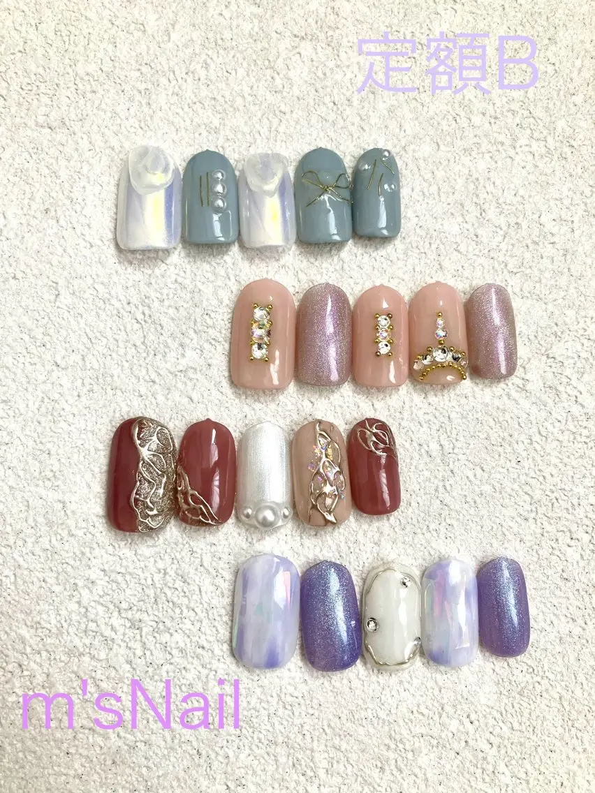 ネイル ジェルネイル パラジェル ハンドネイル m'sNail 福岡西区 ネイルのネイルデザイン