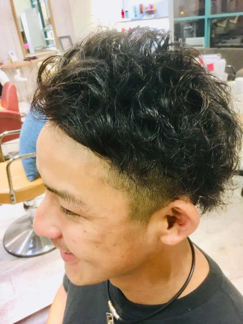【メンズ限定】カット+ソフトスパイラルパーマ ¥18000の写真