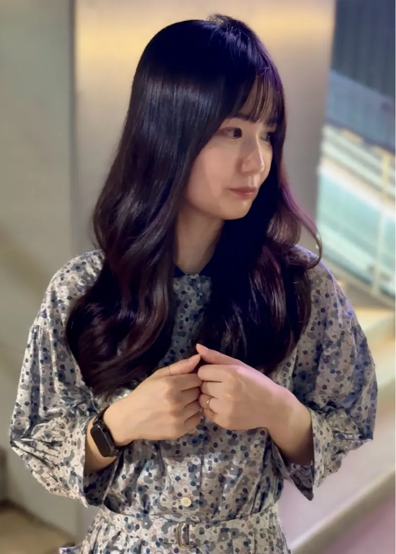 ロング そ にのヘアスタイル