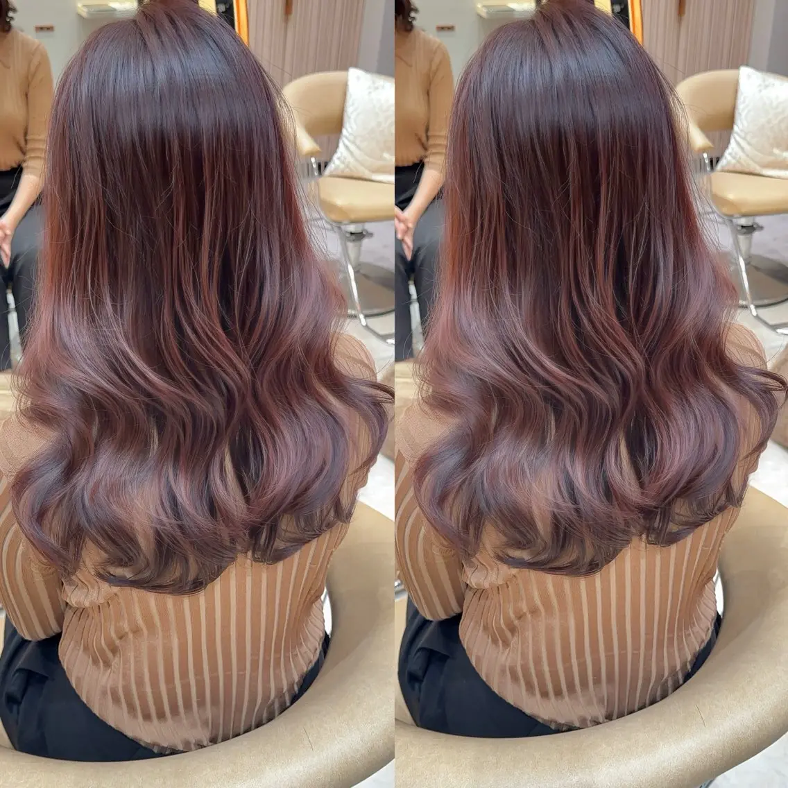 セミロング カット ヘアカラー トリートメント 縮毛矯正✨🫧 レイヤー川村利幸のヘアスタイル