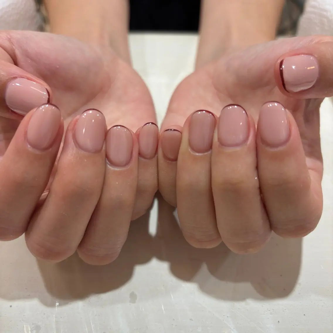 ネイル フレンチネイル ハンドネイル She nail Ayakaのネイルデザイン