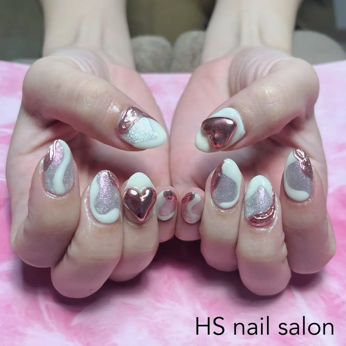 ミディアム ハンドネイル hs nail salonのネイルデザイン