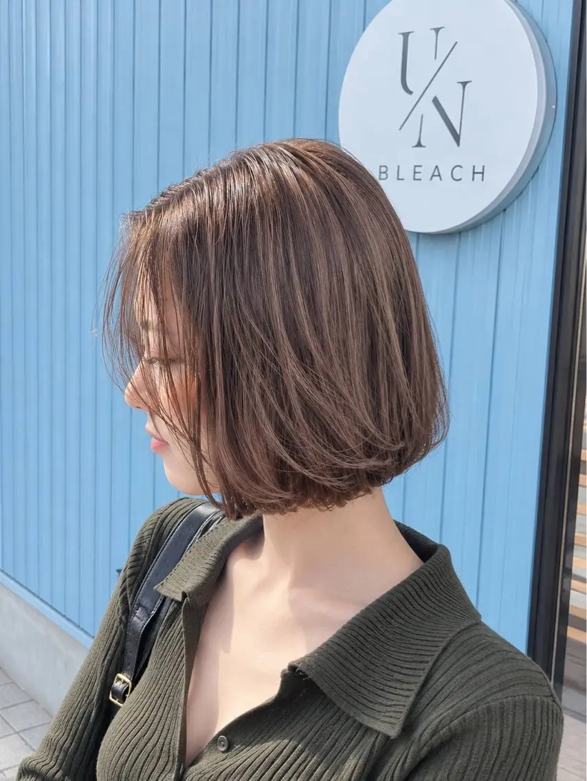 ミディアム カラー ヘアカラー トリートメント 《髪質改善 UN BLEACH》のヘアスタイル