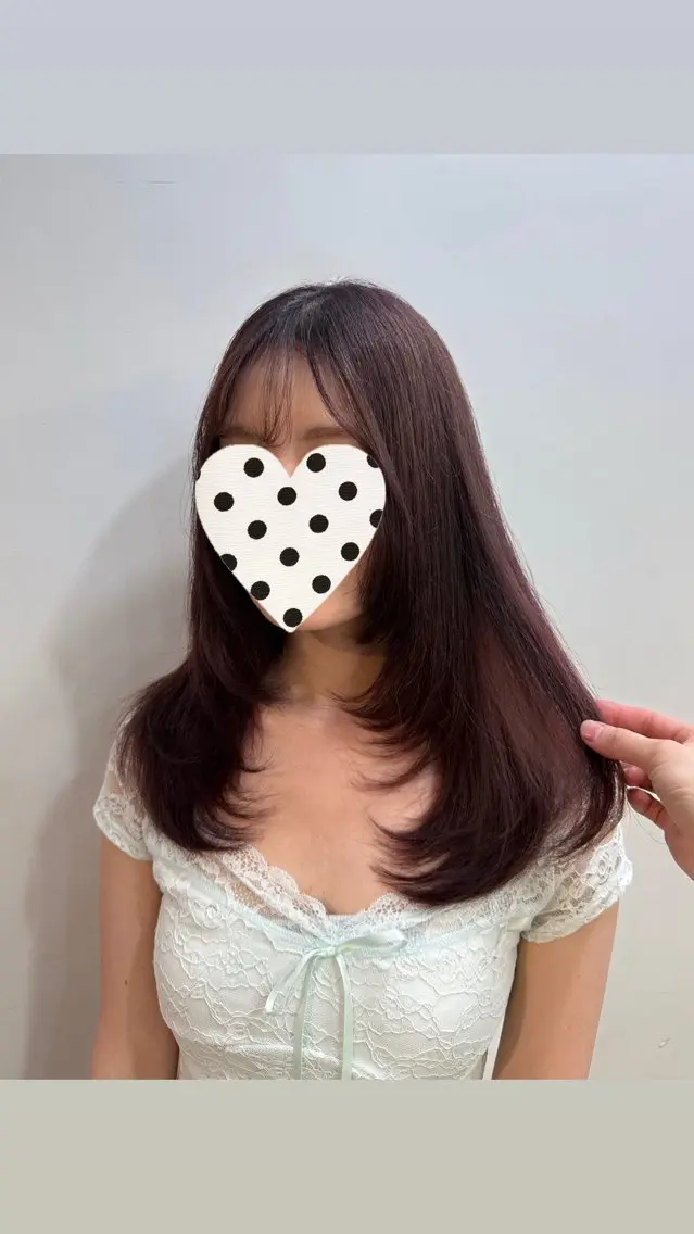 ロング カラー ヘアアレンジ ラベンダーカラー ピンクカラー ピンクラベンダー ヘアカラー トリートメント 心斎橋/カラーモデル 募集/ yuna★のヘアスタイル