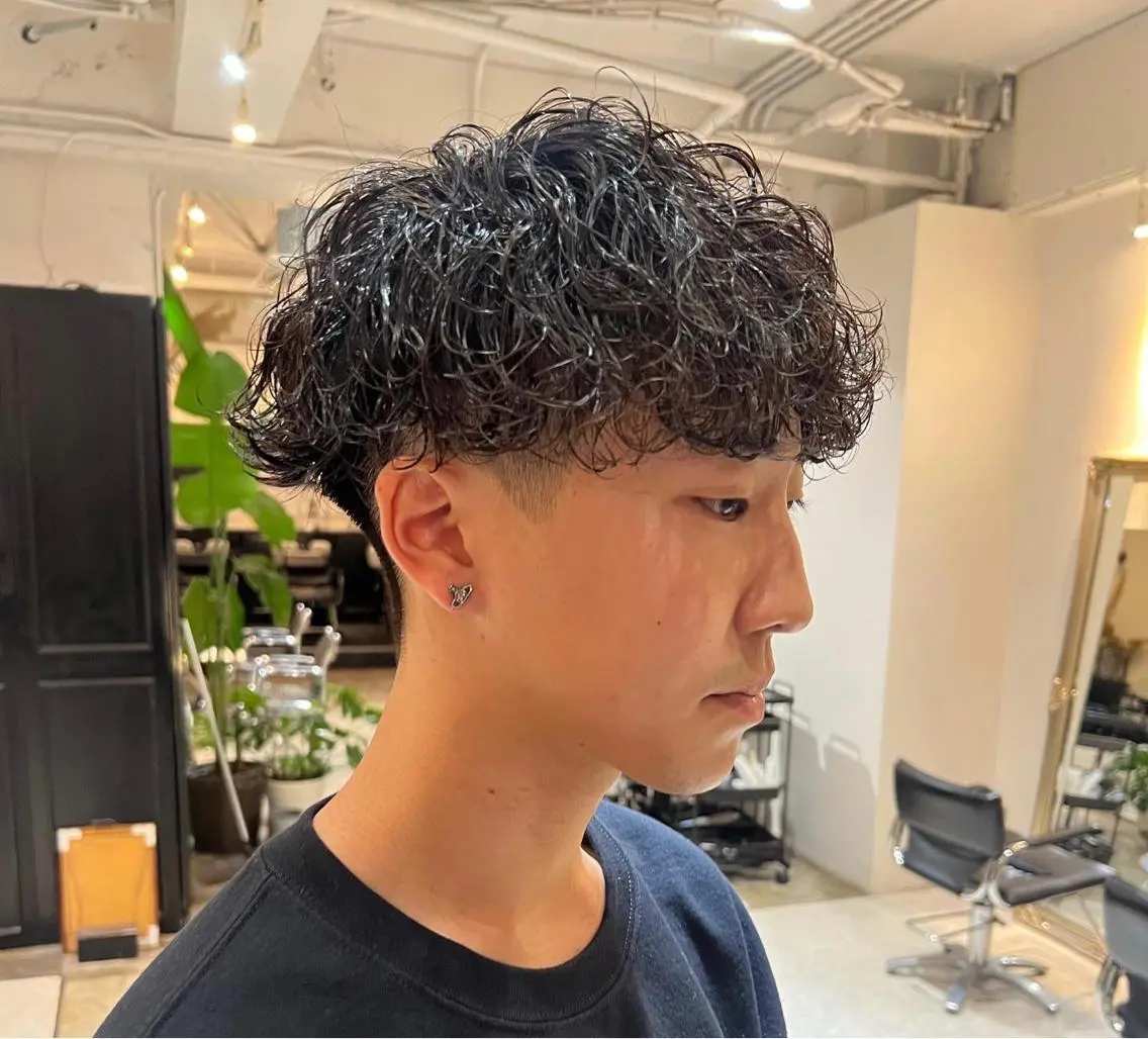 ショート メンズ カット パーマ バレイヤージュ職人 🔥代表YU-SHIのヘアスタイル