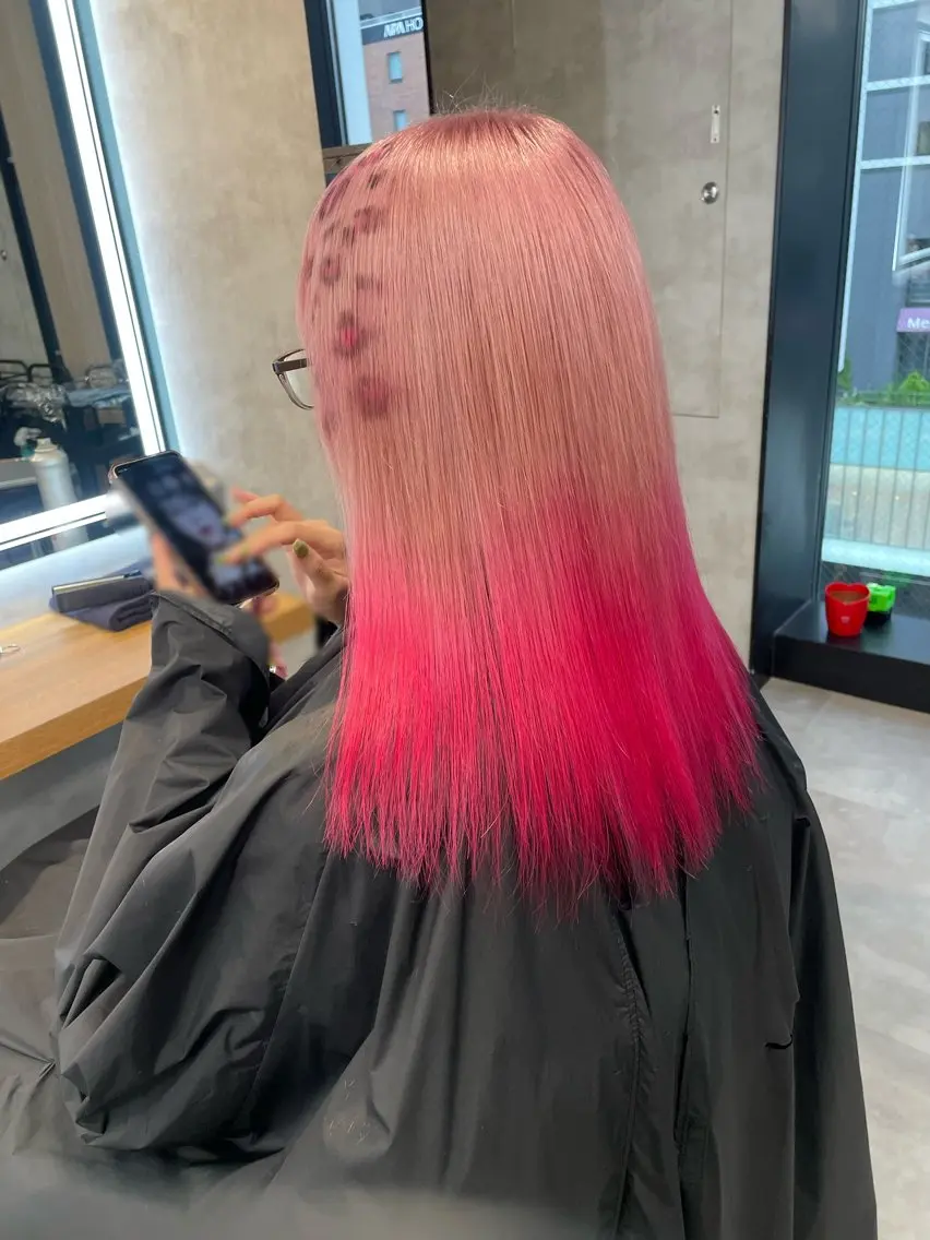セミロング カラー ヘアアレンジ ヘアカラー トリートメント 透明感カラー/推しカ ラー☁️JURAのヘアスタイル