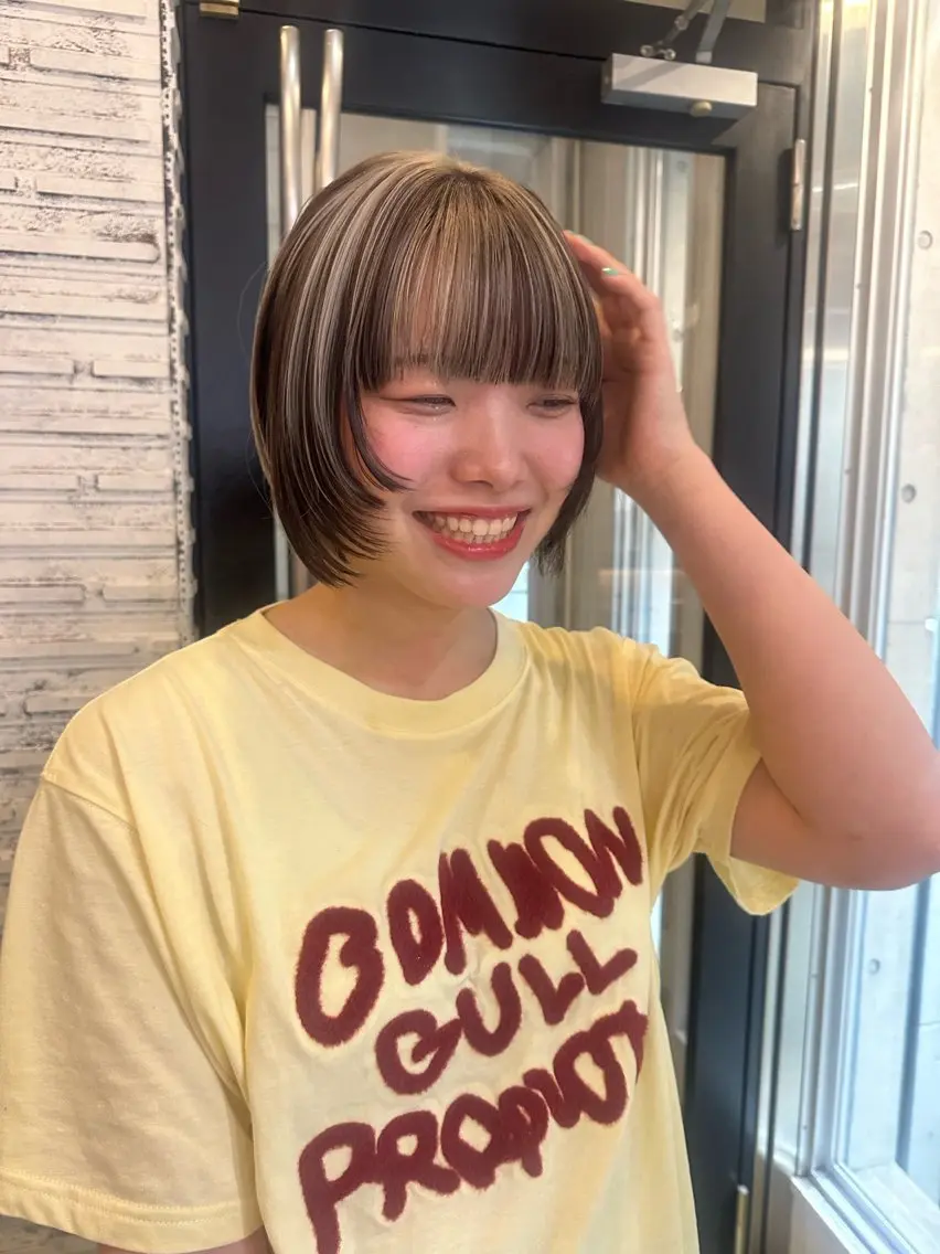 ミディアム カラー ヘアカラー 名古屋カラー ひかりのヘアスタイル
