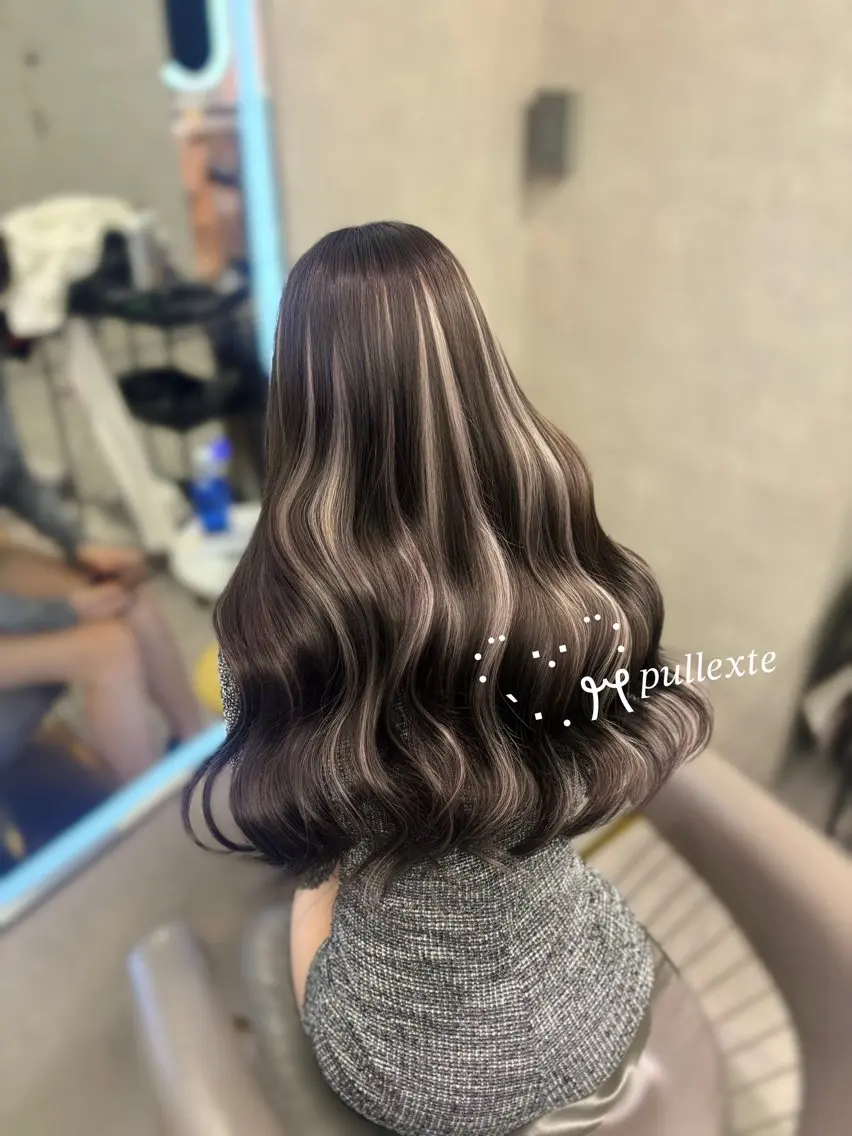🌟【期間限定】馴染ませカット＋カラー＋プルエクステ60本​〜​🌟の写真