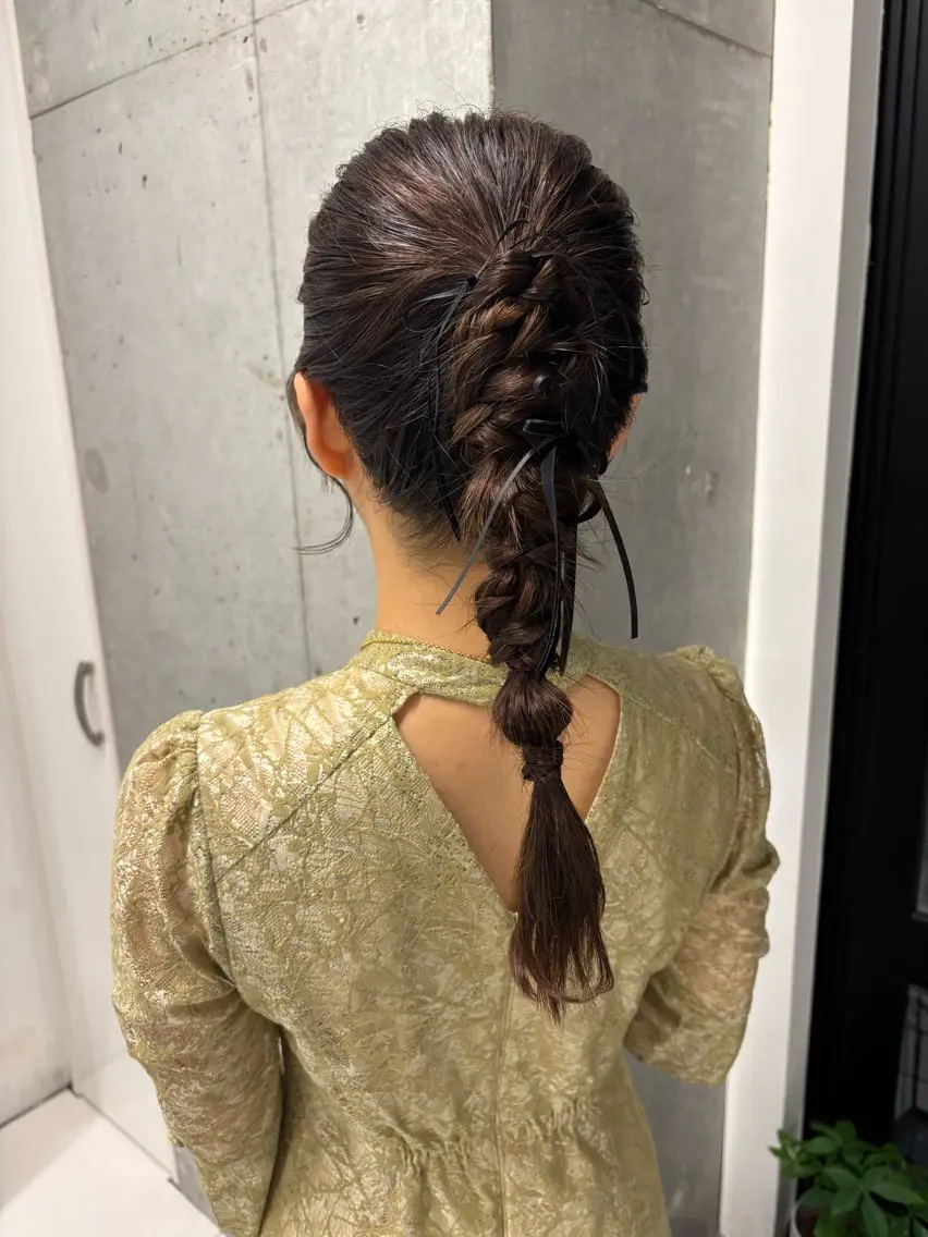 ヘアアレンジ ヘアセット Miyu🎀レイヤー /透明感カラー🪽のヘアスタイル