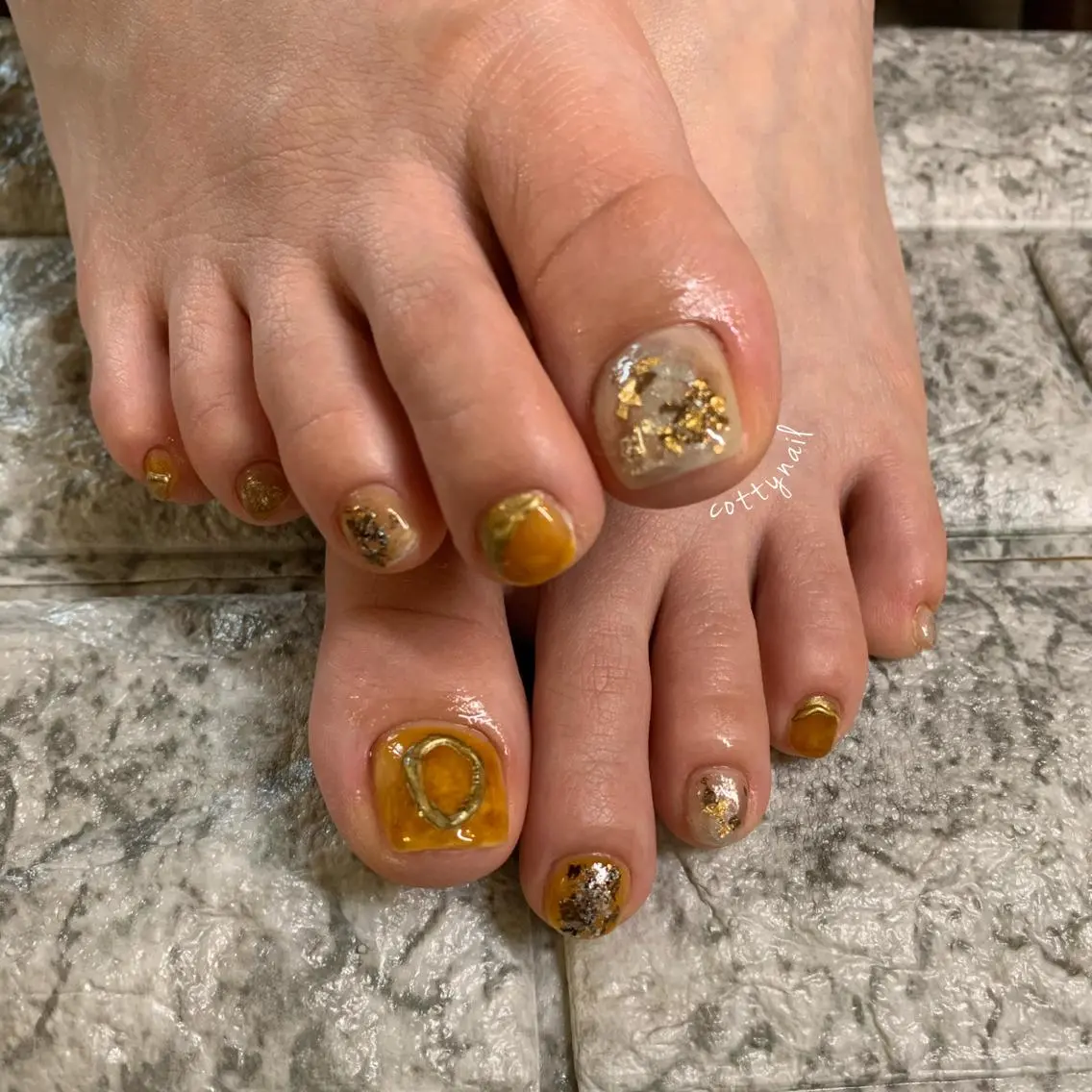 ネイル アートネイル フットネイル ジェルネイル ニュアンスネイル cottynail -miki-のその他イメージ
