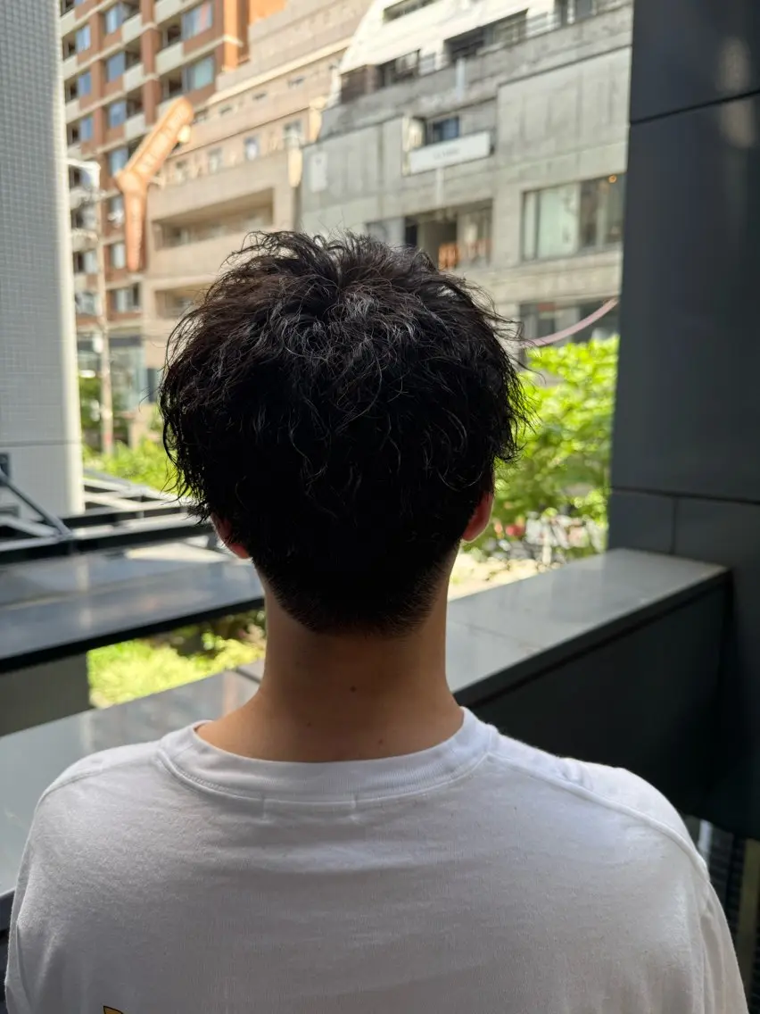 メンズ カット パーマ 河野 悠のヘアスタイル