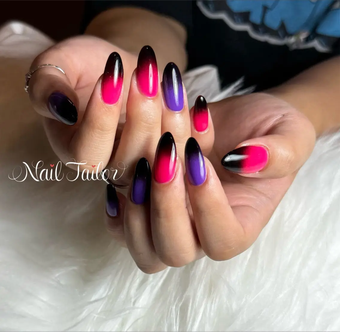 ネイル ジェルネイル ハロウィン ロングネイル ワンカラーネイル ピンク ハンドネイル NailTailor ネイルテイラーのネイルデザイン