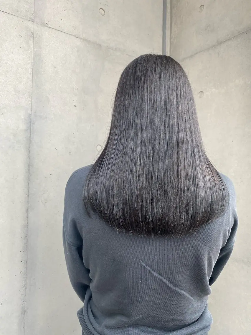 セミロング 髪質改善 トリートメント 岡 舞唯のヘアスタイル