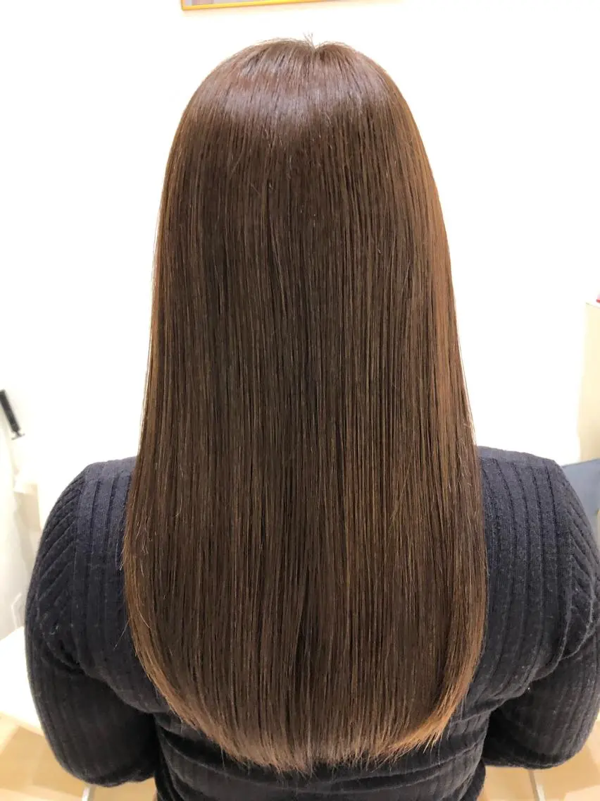サラ艶な髪を手に入れたいあなたに...                最強ストレートパーマ✨の写真
