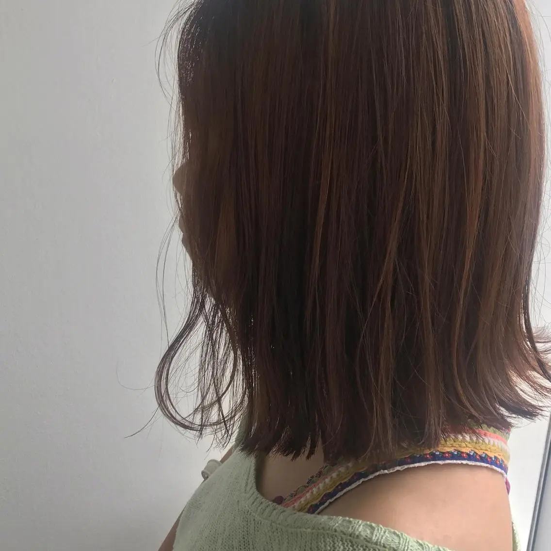 ミディアム 切りっぱなしボブ ボブ kiyono ⭐︎ダブルカラーのヘアスタイル