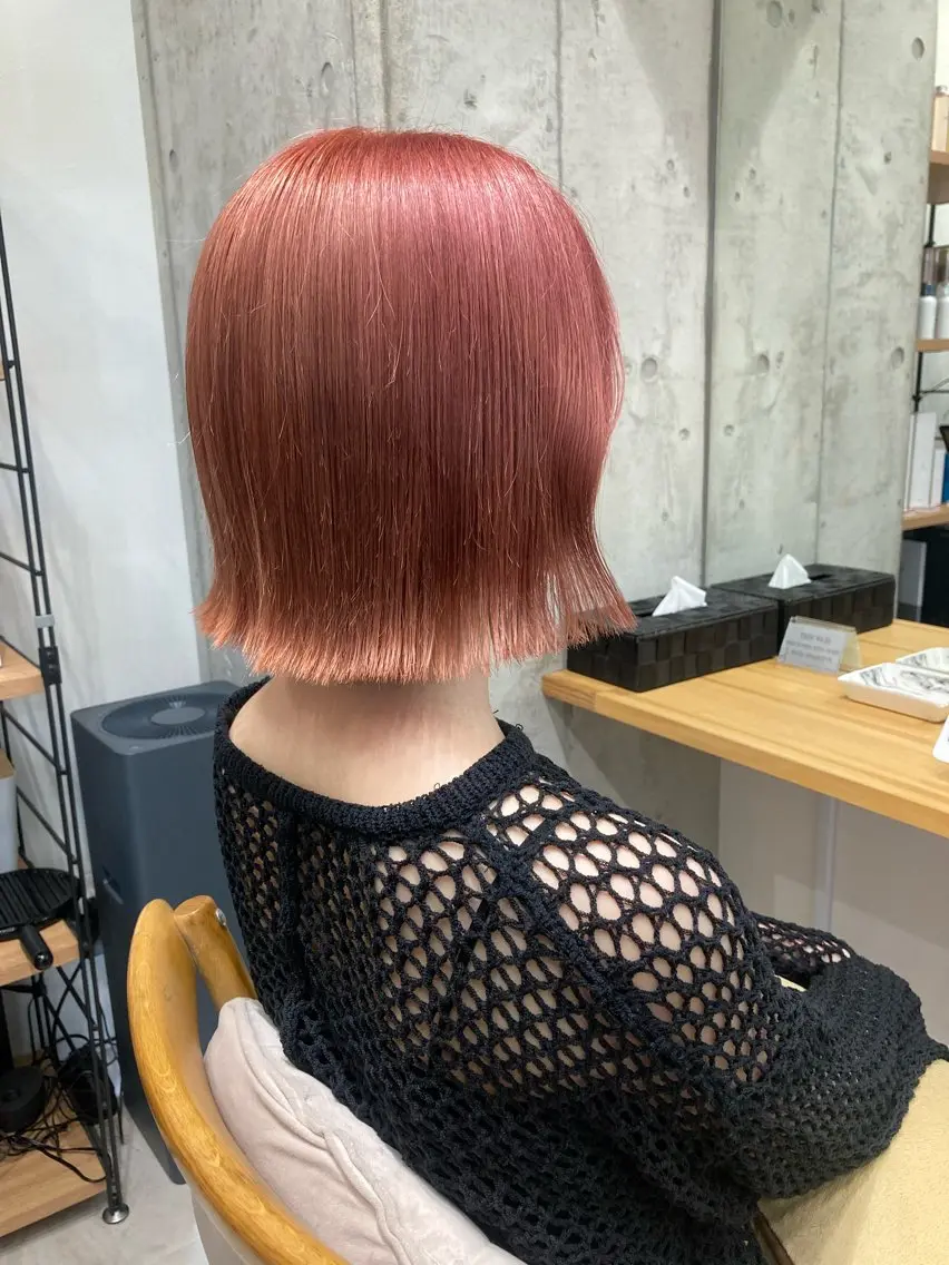 ショート ヘアカラー トリートメント ✨色持ちの良い艶 カラー✨蟹江真世のヘアスタイル