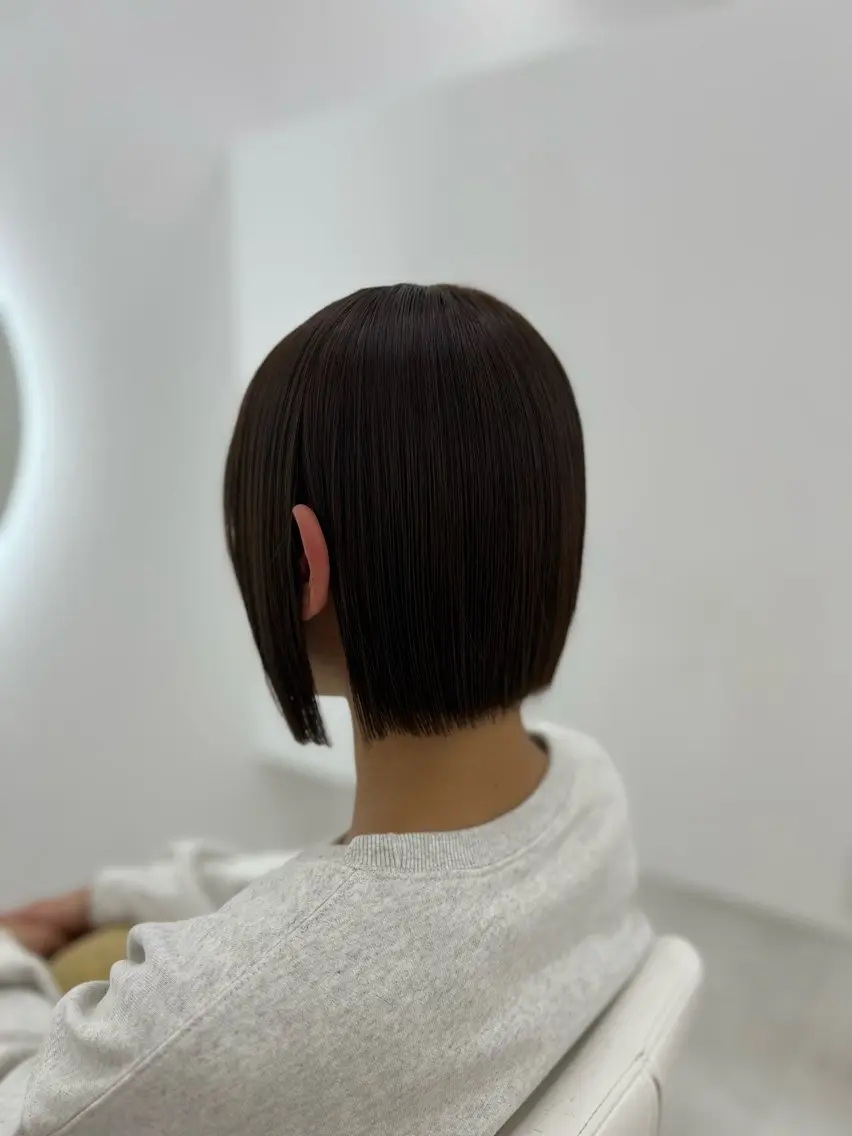 ショート カラー カット ヘアカラー トリートメント ✄﻿aini天王寺 ✄﻿ゆ乃のヘアスタイル