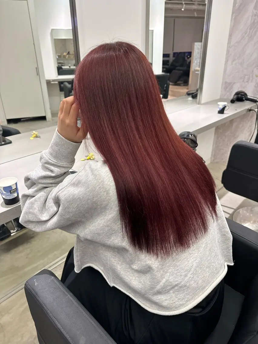 ロング カラー ヘアカラー トリートメント 店長 MANAMI /ブリーチ/骨格ボブのヘアスタイル