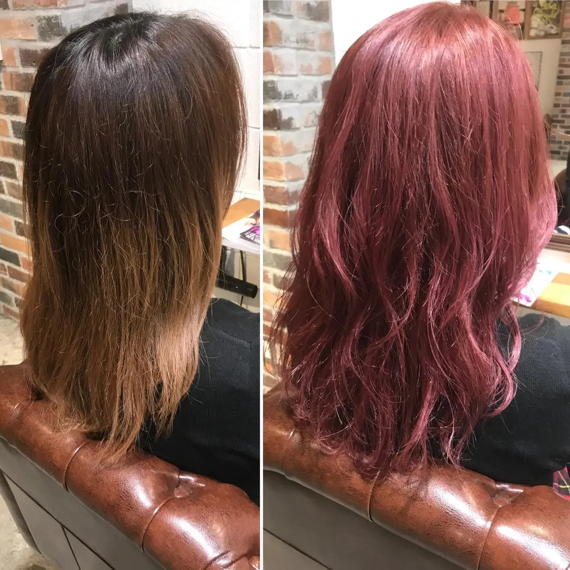 ロング カラー ピンクカラー ローズカラー 竹嶌 健吾のヘアスタイル
