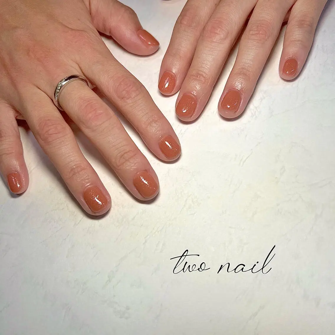 ネイル アートネイル フットネイル ハート ニュアンスネイル ホワイト ハンドネイル two nailのネイルデザイン