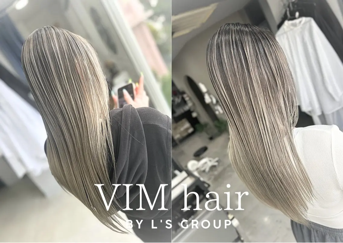ロング カラー ヘアアレンジ カット ヘアカラー トリートメント VIMhair天神店 縮毛矯正 ハイライトのヘアスタイル