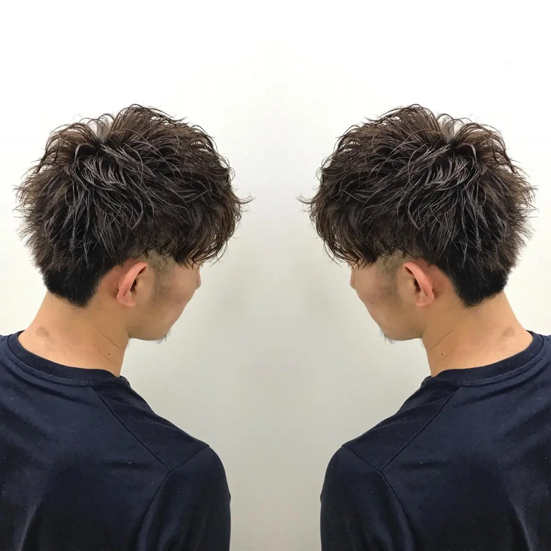 パーマ メンズ ブリーチカラー/ 岩破瑞希のヘアスタイル