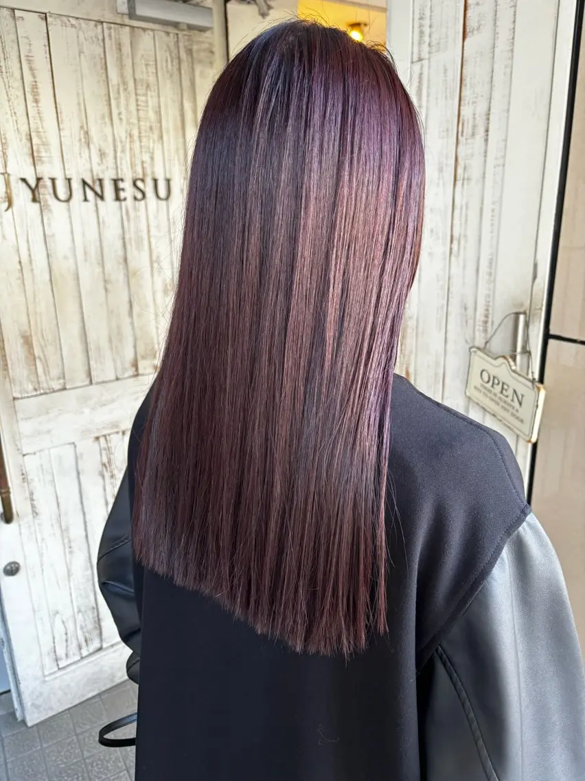 ロング カラー ヘアアレンジ ピンクカラー ロング 似合わせhair🔸 アサダ タカコ🔸のヘアスタイル