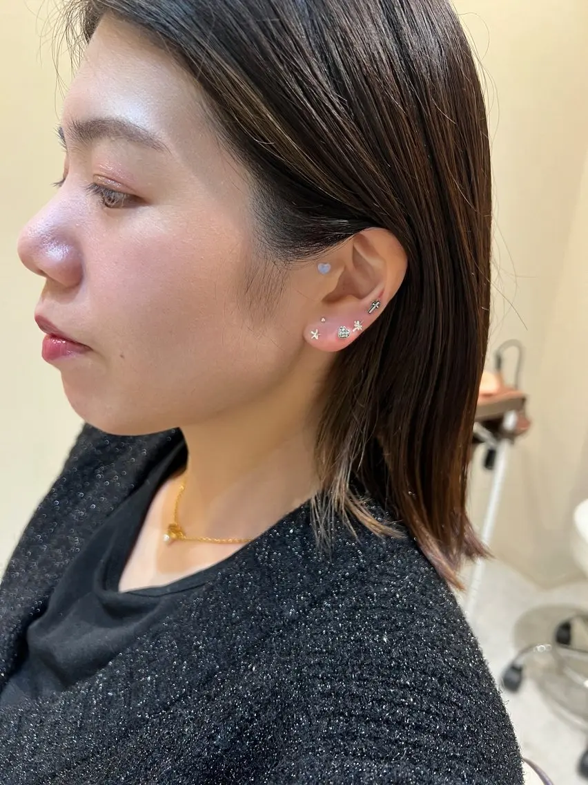 🥰ᩚカットカラートリートメント+耳つぼジュエリー🥰ᩚの写真