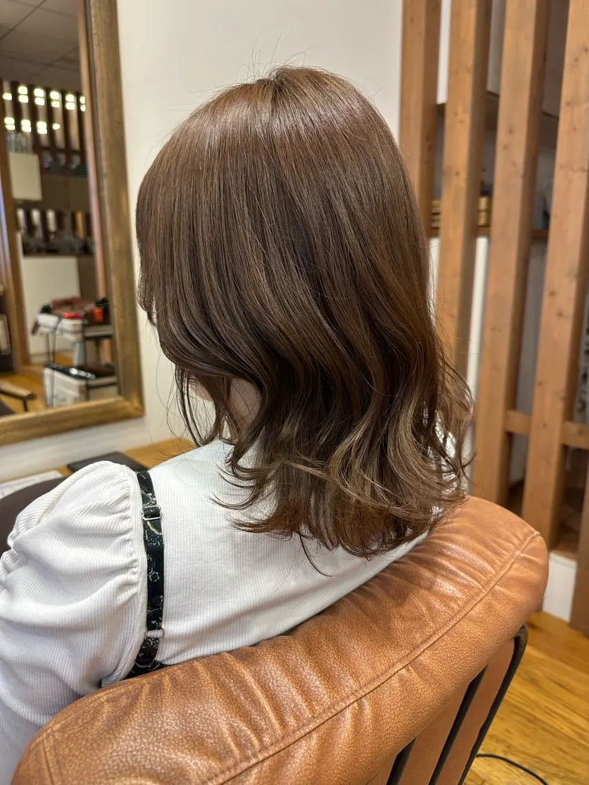 セミロング ヘアカラー トリートメント iroha/大阪梅田 /ニュアンスカラーのヘアスタイル