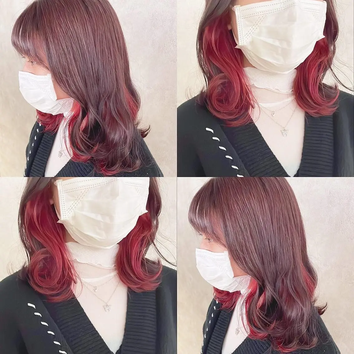 カラー ブリーチ ヘアカラー トリートメント 渋谷:インナーカラー ／🍒エリカ🍒のヘアスタイル