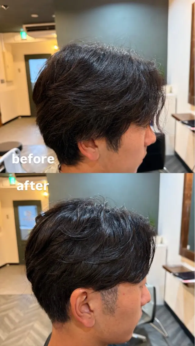 メンズ カット パーマ 大木悠史 メンズカット✂️のヘアスタイル