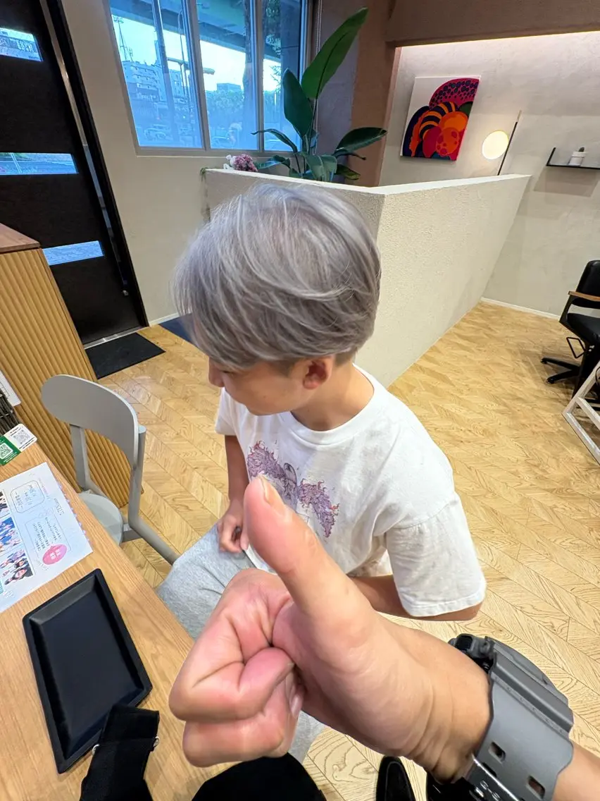 ショート カラー メンズ ヘアカラー 小山内 一馬のヘアスタイル