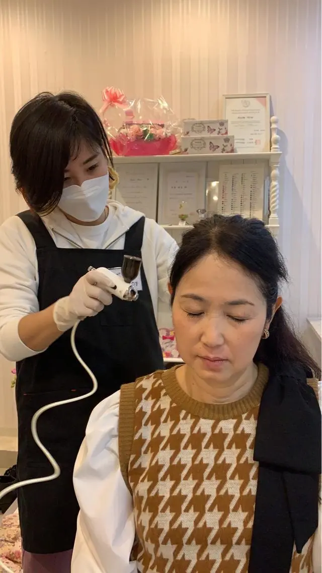 ヒト幹細胞培養液導入の写真
