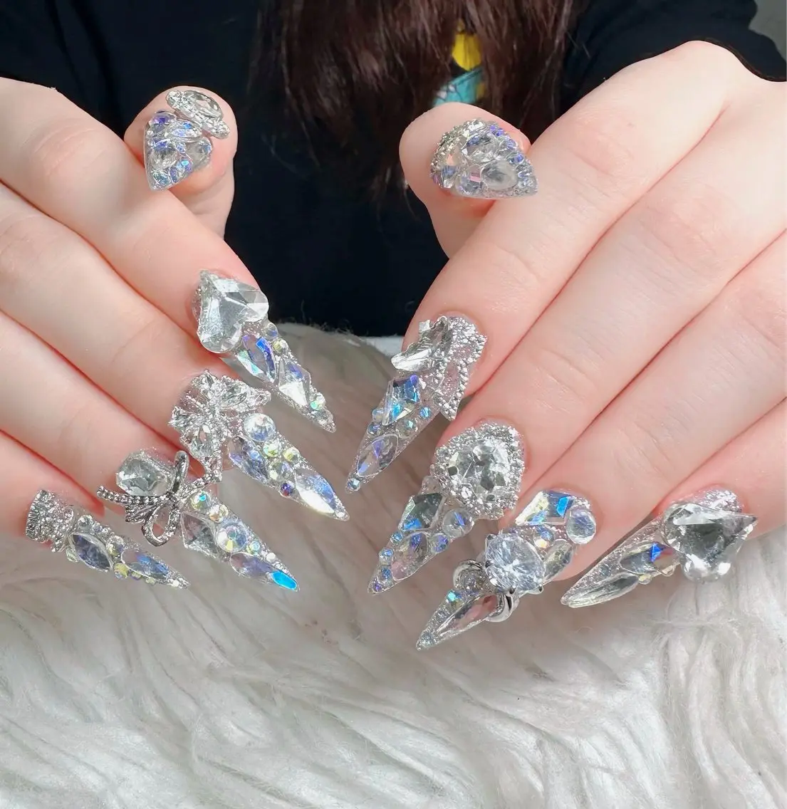 ネイル フットネイル フレンチネイル グラデーション 韓国ネイル ロングネイル ハンドネイル Hani Nail Salonのネイルデザイン