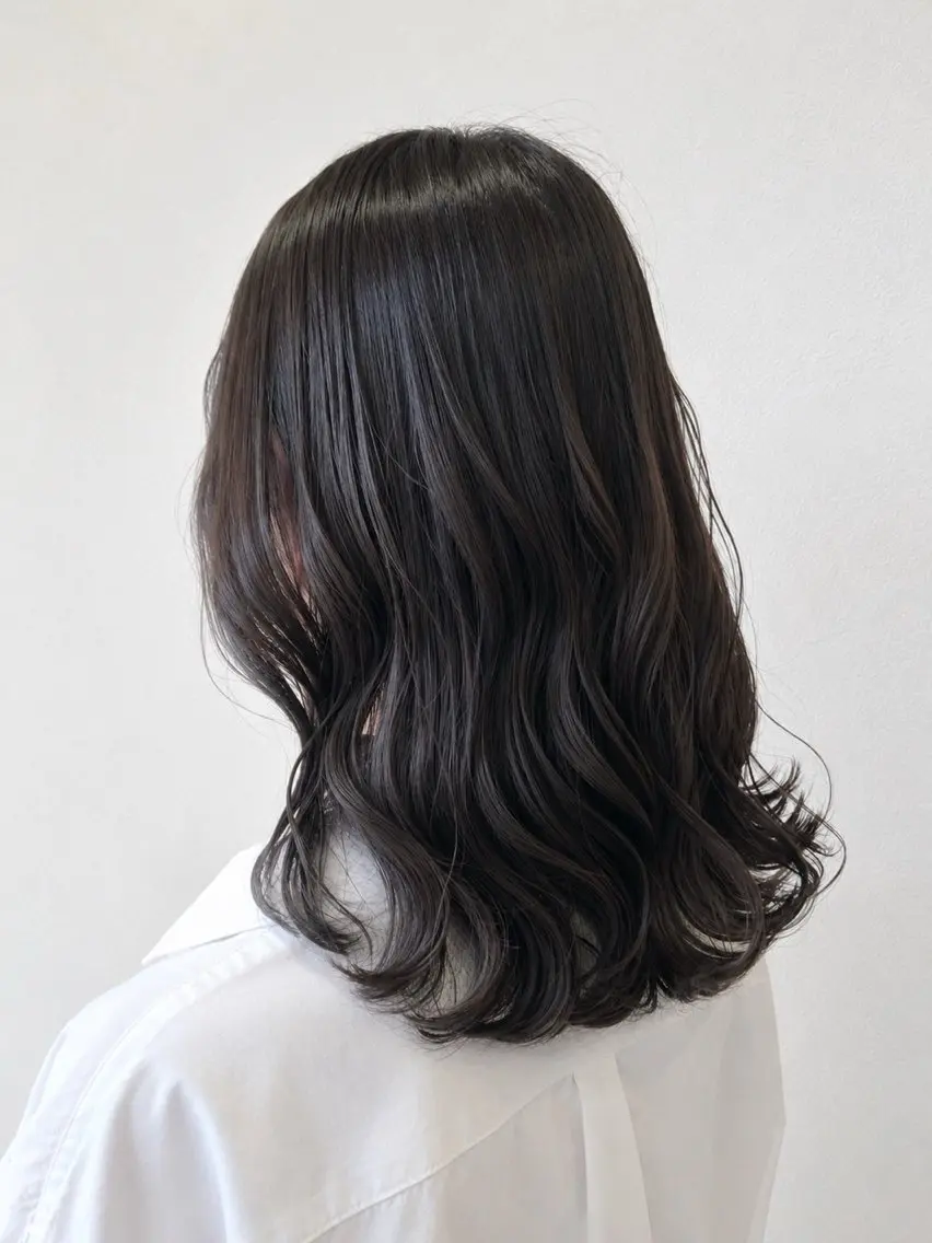 ミディアム パーマ ミディアムパーマ カット パーマ hair salon blossy./ちばのヘアスタイル