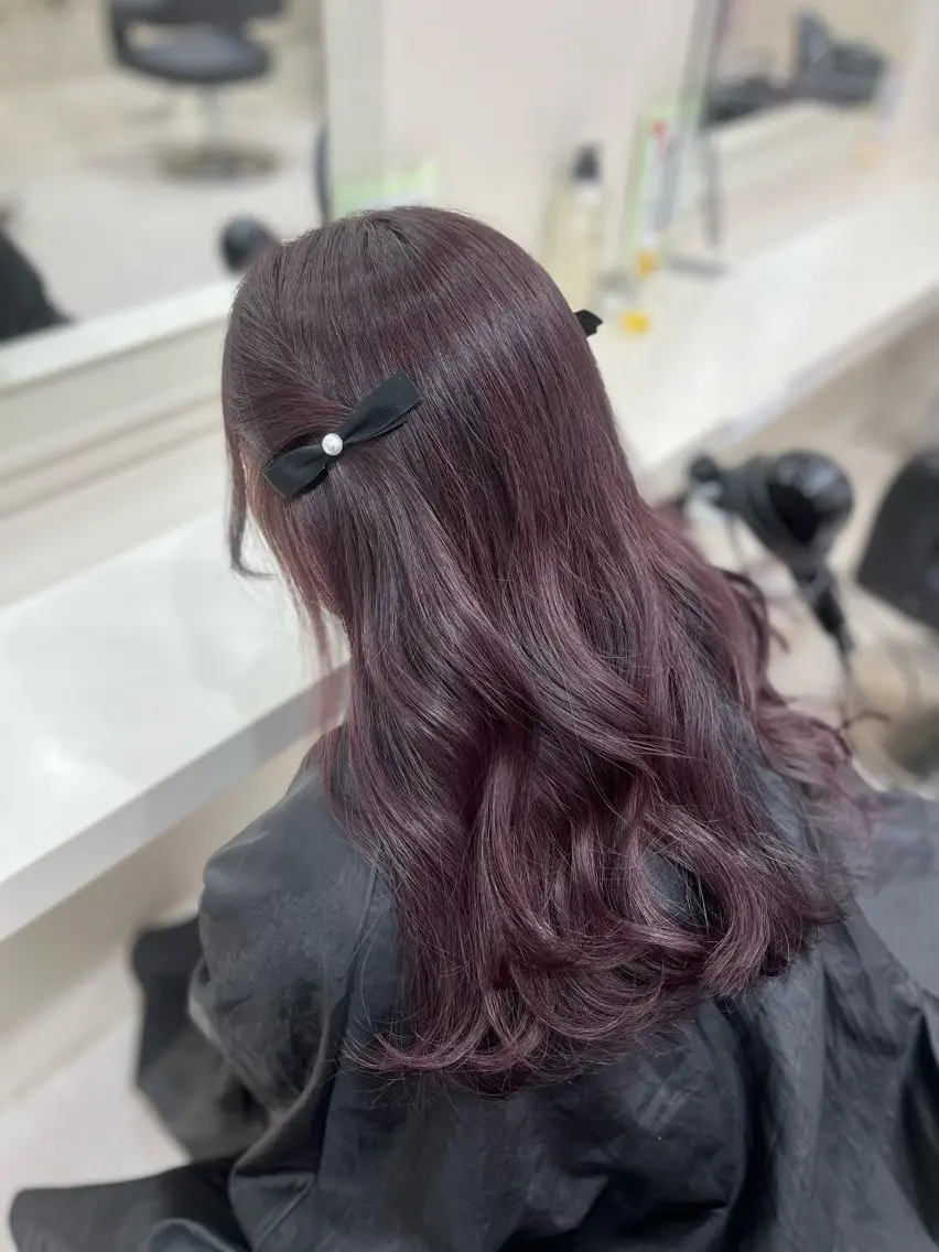 【💜人気No,3💜】ケアブリーチ使用ダブルカラー(1回ブリーチ)(ミニモ学割)の写真