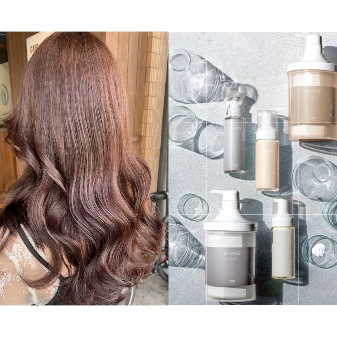 ロング カラー トリートメント 今枝莉菜 上品なツヤカラーのヘアスタイル