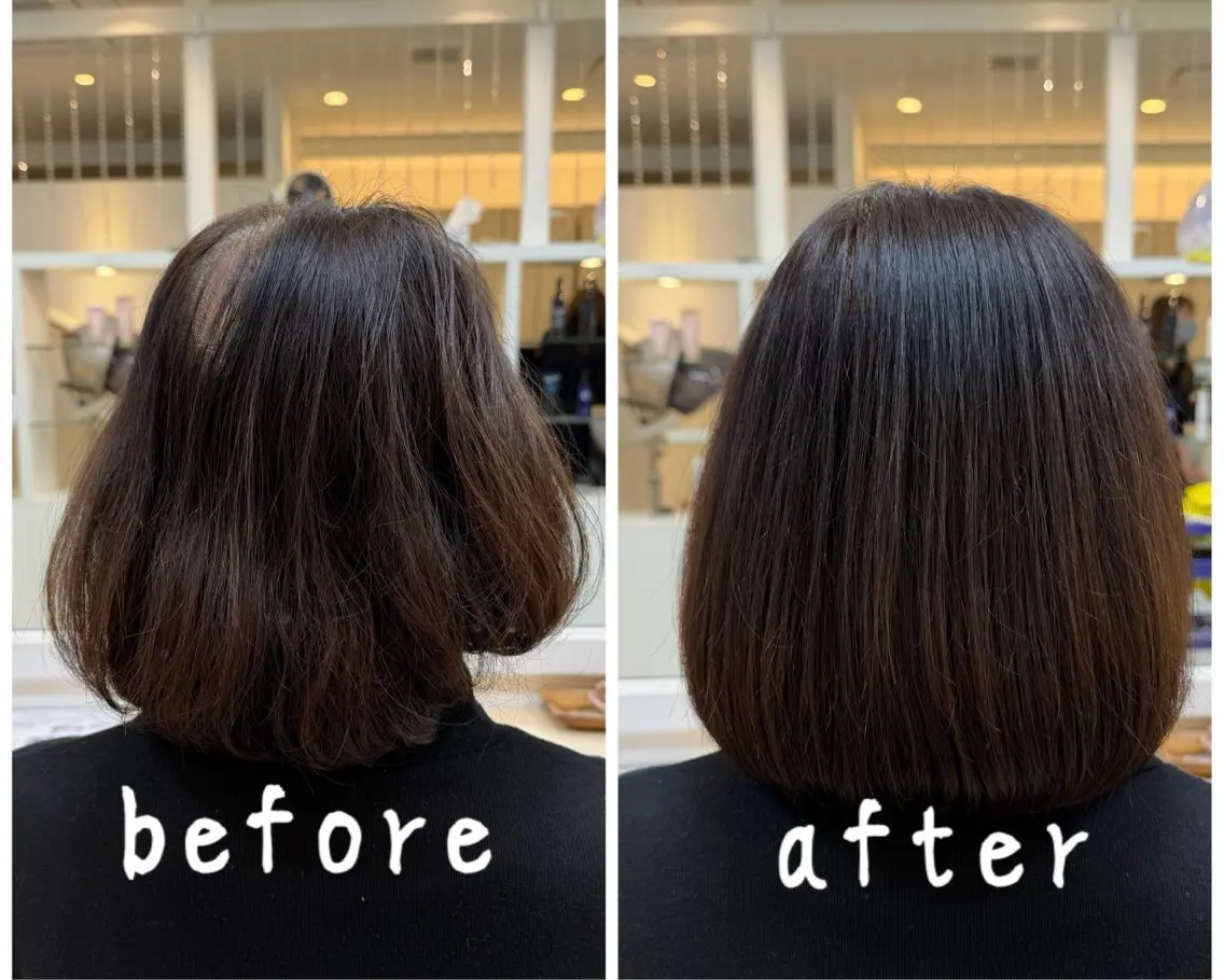 ミディアム カット ヘアカラー トリートメント 高橋 佑介のヘアスタイル